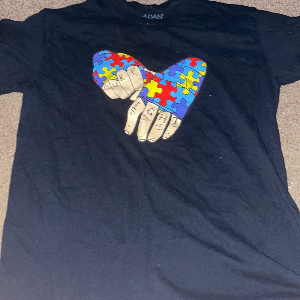 Front of shirt- “Our fight”